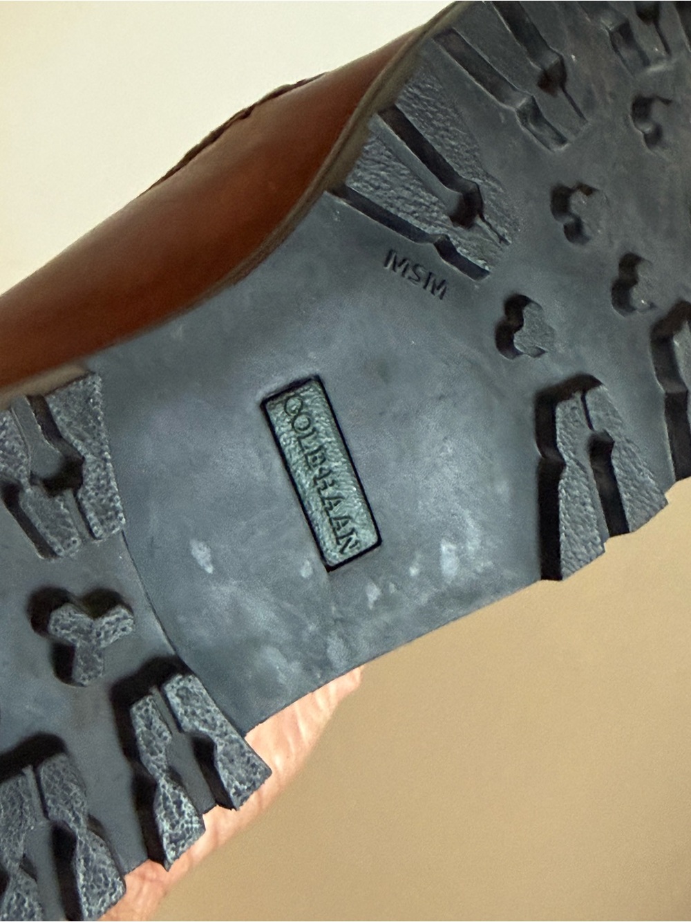 Cole Haan Brown Leather Moc Toe Slip-On Loafers - Picture 10 of 11